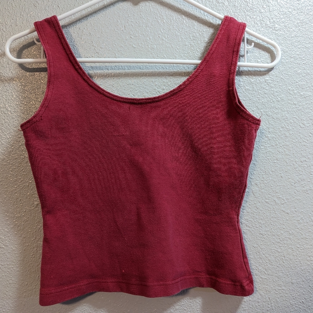 Red Crop Top Tank